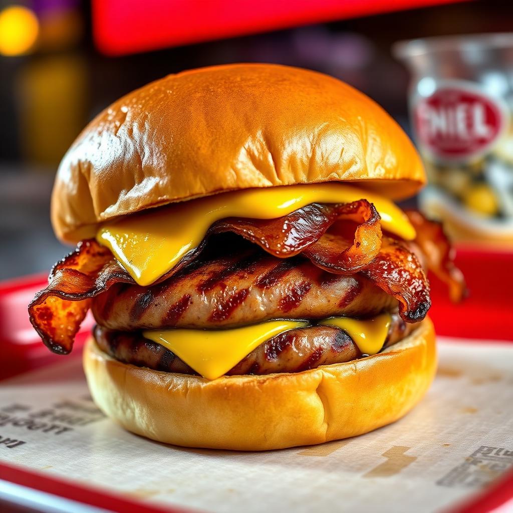 DOJO burger from Suns Out Buns Out in Austin, TX