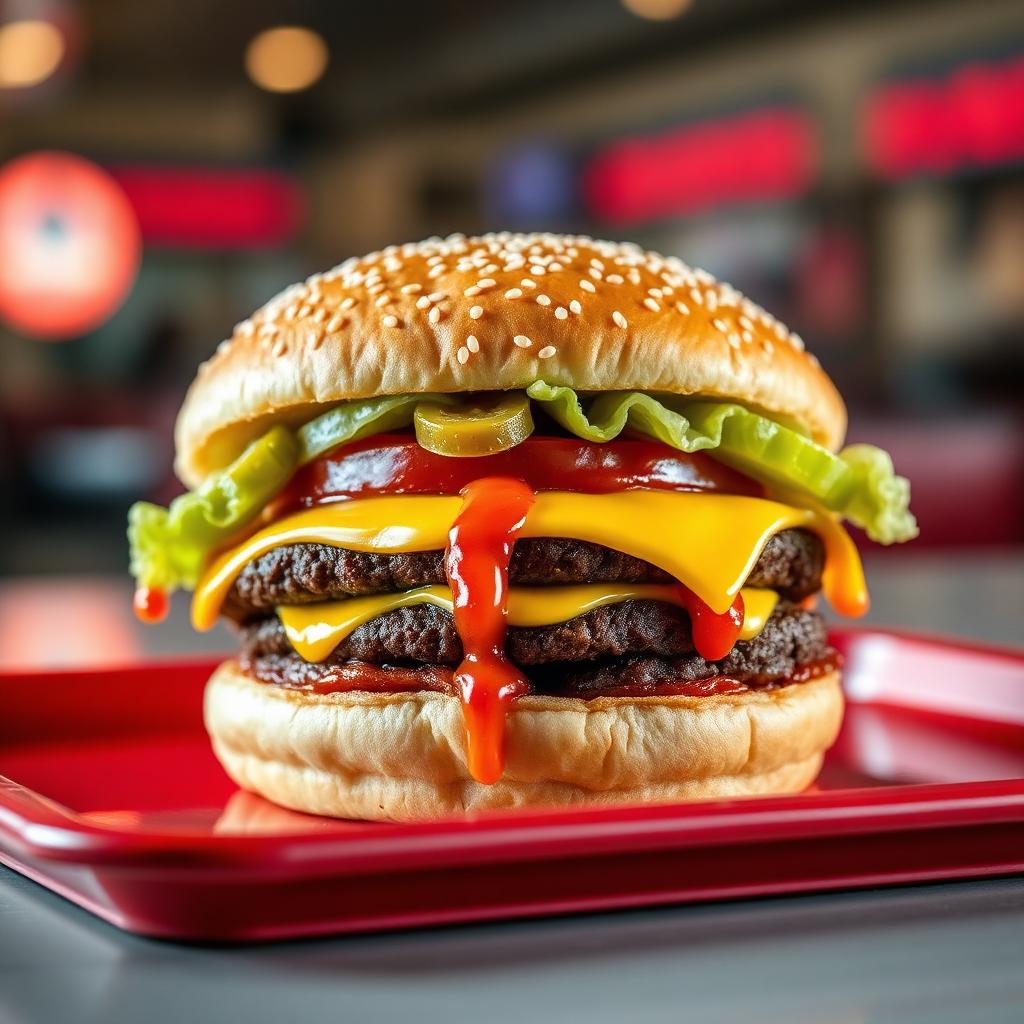 DOUBLE BURGER burger from Suns Out Buns Out in Austin, TX