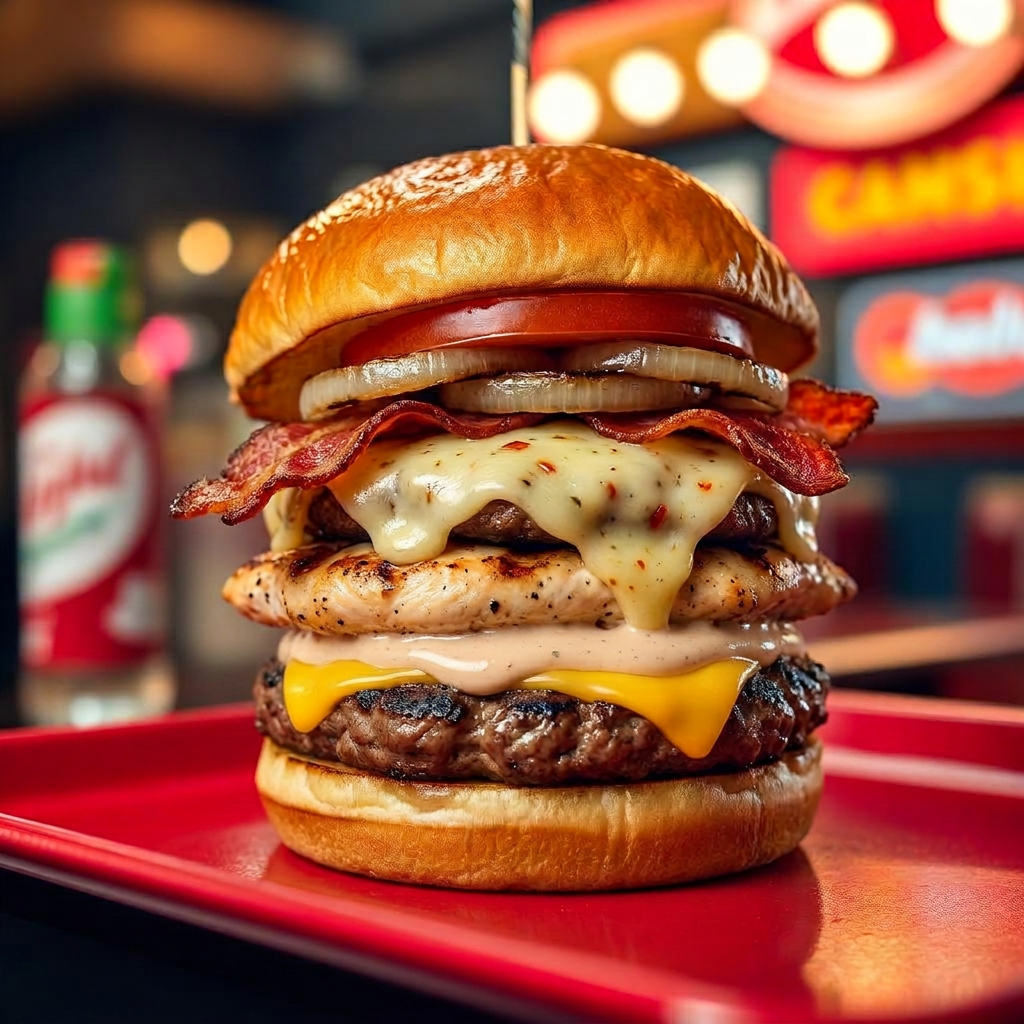 SOBO burger from Suns Out Buns Out in Austin, TX