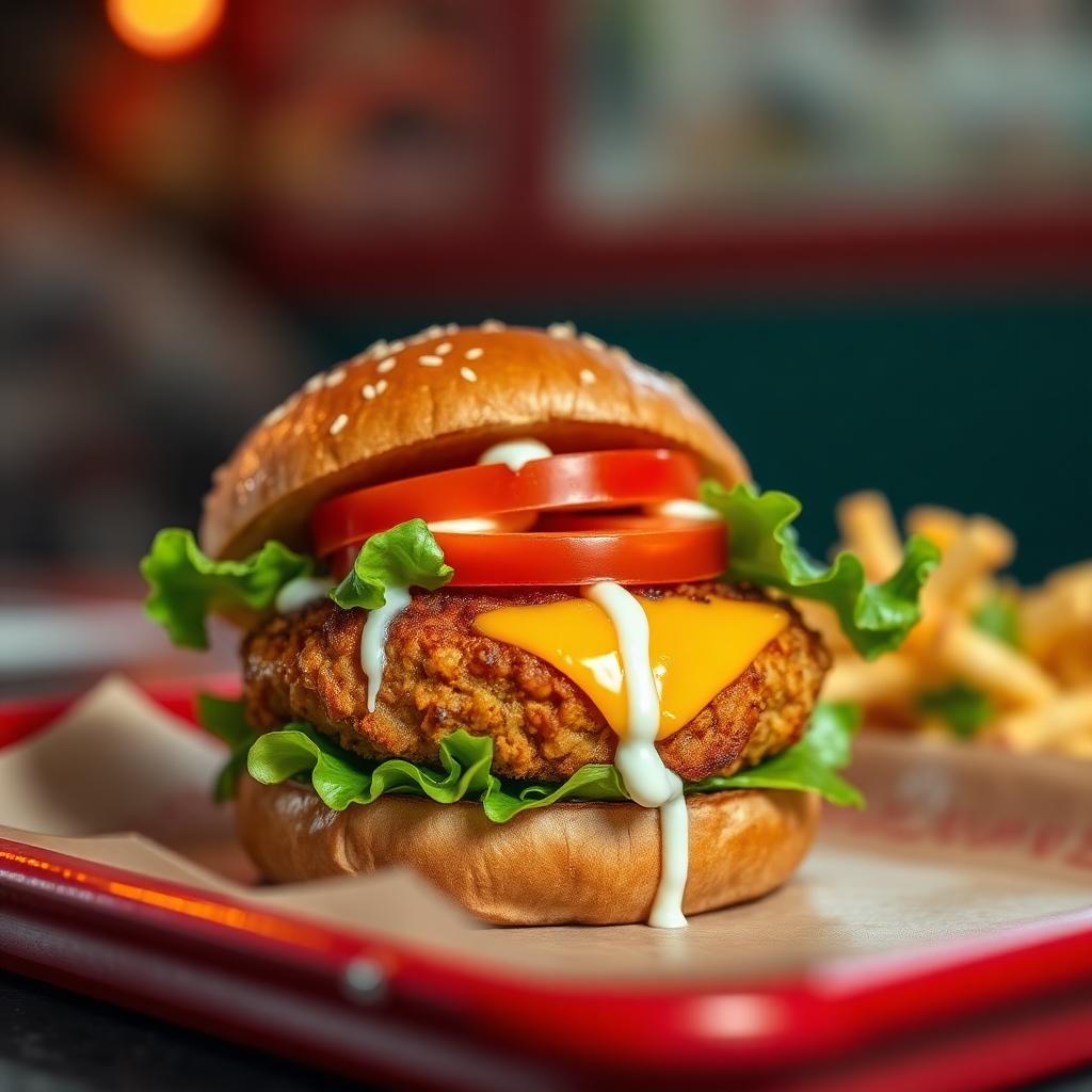 VEGGIE BURGER burger from Suns Out Buns Out in Austin, TX