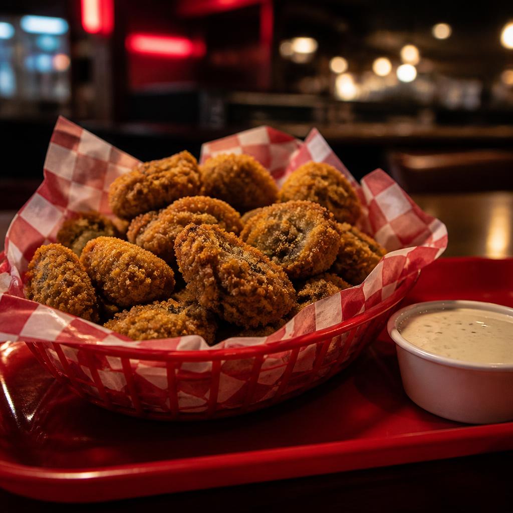 BREADED MUSHROOM at Suns Out Buns Out in Austin, TX